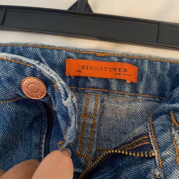 Denim skirt with camo pockets - Picture 3 of 3